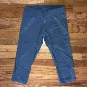 Ocean blue cropped lulu lemon leggings